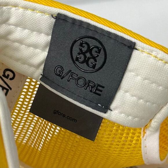 G Fore Snapback Hat Golf Los Angeles California Yellow Bear - Picture 8 of 10